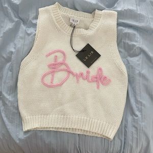 Pink Bride Sweater vest.